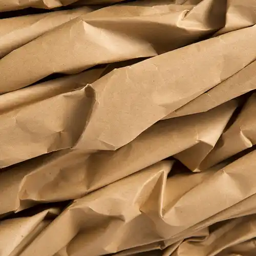 Large roll of brown kraft paper for bag manufacturing